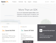 Tablet Screenshot of dynamsoft.com